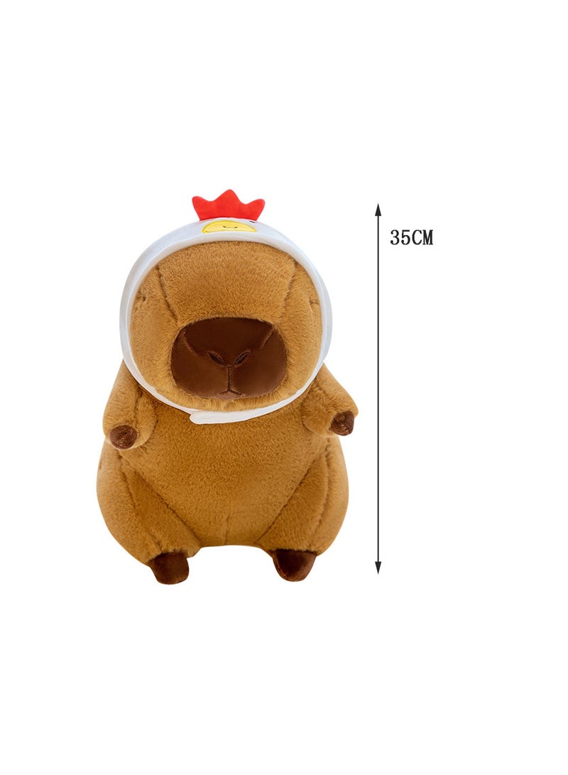 35 CM Cute Capibara Plush Toy Soft Stuffed Animal Doll For Girls And Boys All Ages Gift - Image 2